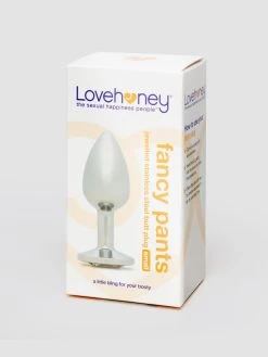Lovehoney Luxury Crystal Stainless Steel Silver Butt Plug 2.5 Inch -Online Sex toys shop 83486 a46434 silver 004