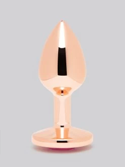 Lovehoney Luxury Crystal Stainless Steel Rose Gold Butt Plug 2.5 Inch -Online Sex toys shop 83493 a46434 gold 001