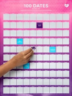 Lovehoney 100 Dates Scratch-Off Date Night Poster