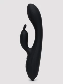 Lovehoney Heat Wave Warming Rechargeable Silicone Rabbit Vibrator -Online Sex toys shop 83523 a46464 black 002