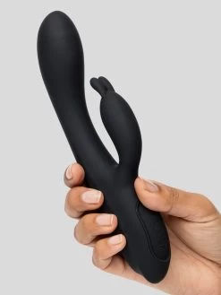 Lovehoney Heat Wave Warming Rechargeable Silicone Rabbit Vibrator -Online Sex toys shop 83523 a46464 black 004