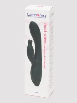 Lovehoney Heat Wave Warming Rechargeable Silicone Rabbit Vibrator -Online Sex toys shop 83523 a46464 black 005