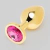 Lovehoney Inner Glow Jewelled Metal Butt Plug 3 Inch -Online Sex toys shop 83528 a40796 gold 000