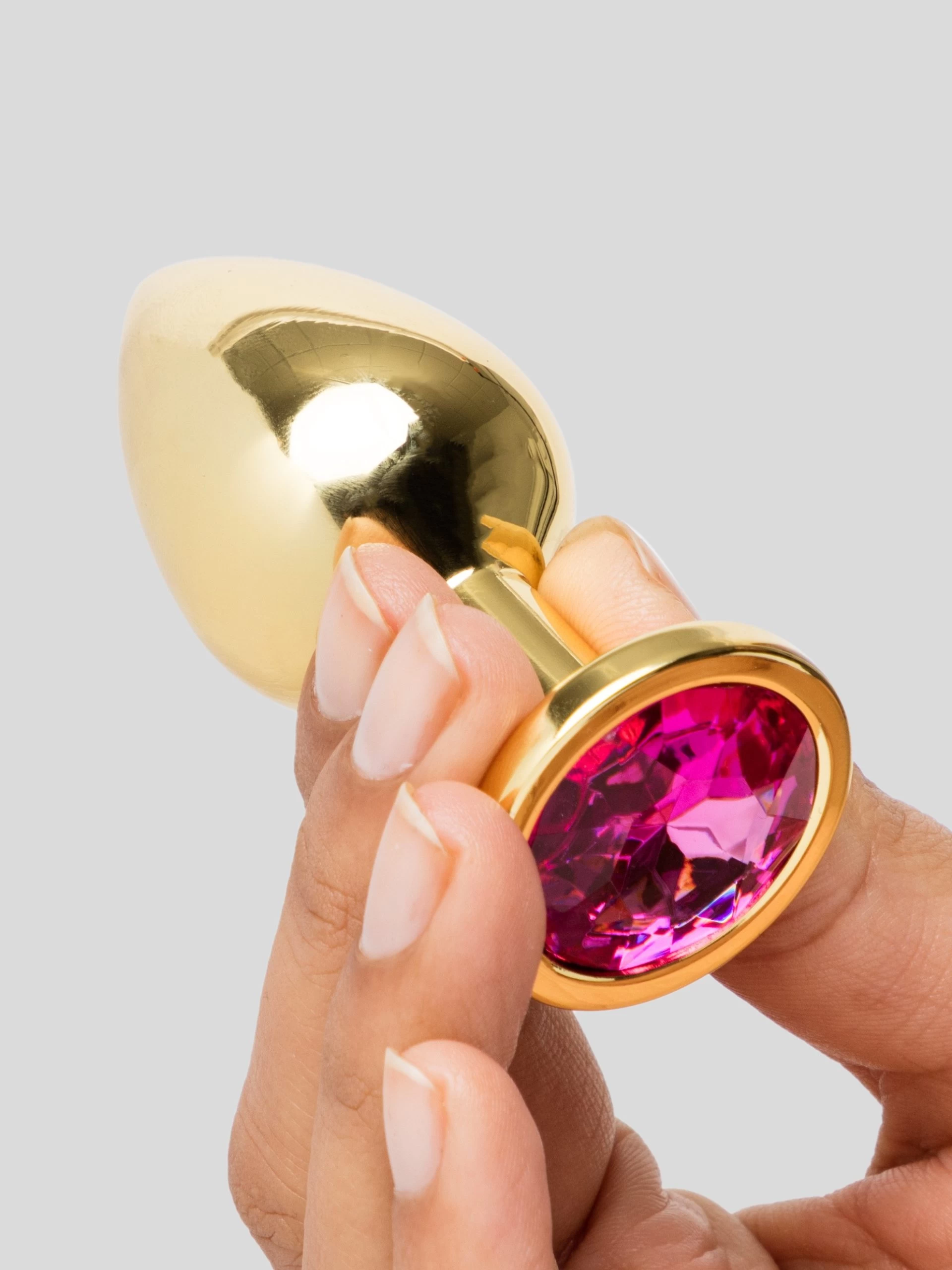 Lovehoney Inner Glow Jewelled Metal Butt Plug 3 Inch 6 Lovehoney Inner Glow Jewelled Metal Butt Plug 3 Inch - Image 4