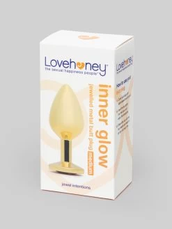 Lovehoney Inner Glow Jewelled Metal Butt Plug 3 Inch 11 Lovehoney Inner Glow Jewelled Metal Butt Plug 3 Inch -Online Sex toys shop 83528 a40796 gold 004