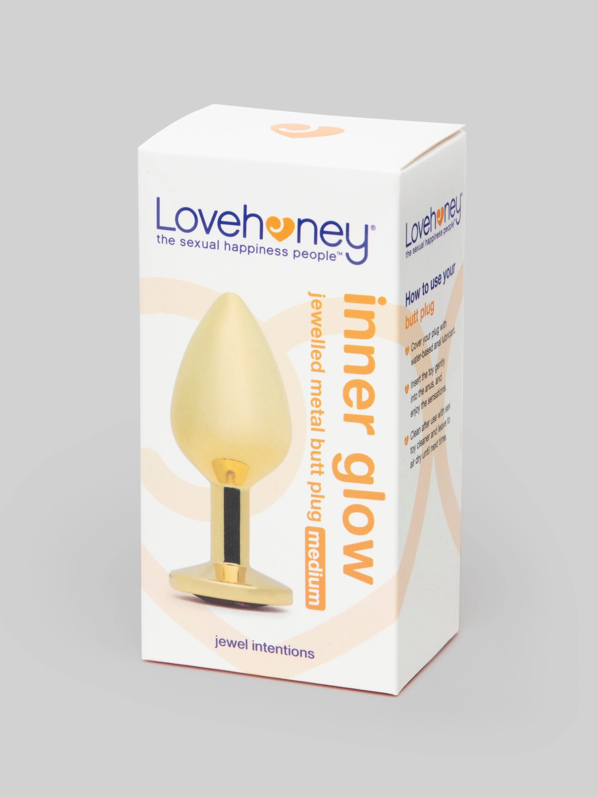 Lovehoney Inner Glow Jewelled Metal Butt Plug 3 Inch 7 Lovehoney Inner Glow Jewelled Metal Butt Plug 3 Inch - Image 5