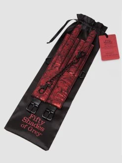 Fifty Shades Of Grey Sweet Anticipation Reversible Faux Leather Wrist Cuffs 14 Fifty Shades Of Grey Sweet Anticipation Reversible Faux Leather Wrist Cuffs -Online Sex toys shop 83669 a46560 black 005 1