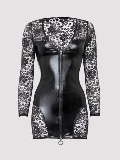 Lovehoney Plus Size Fierce Muse Wet Look Dress