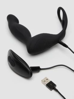 Tracey Cox EDGE Remote Control Rechargeable Prostate Massager With Cock Ring -Online Sex toys shop 83839 a46674 black 003