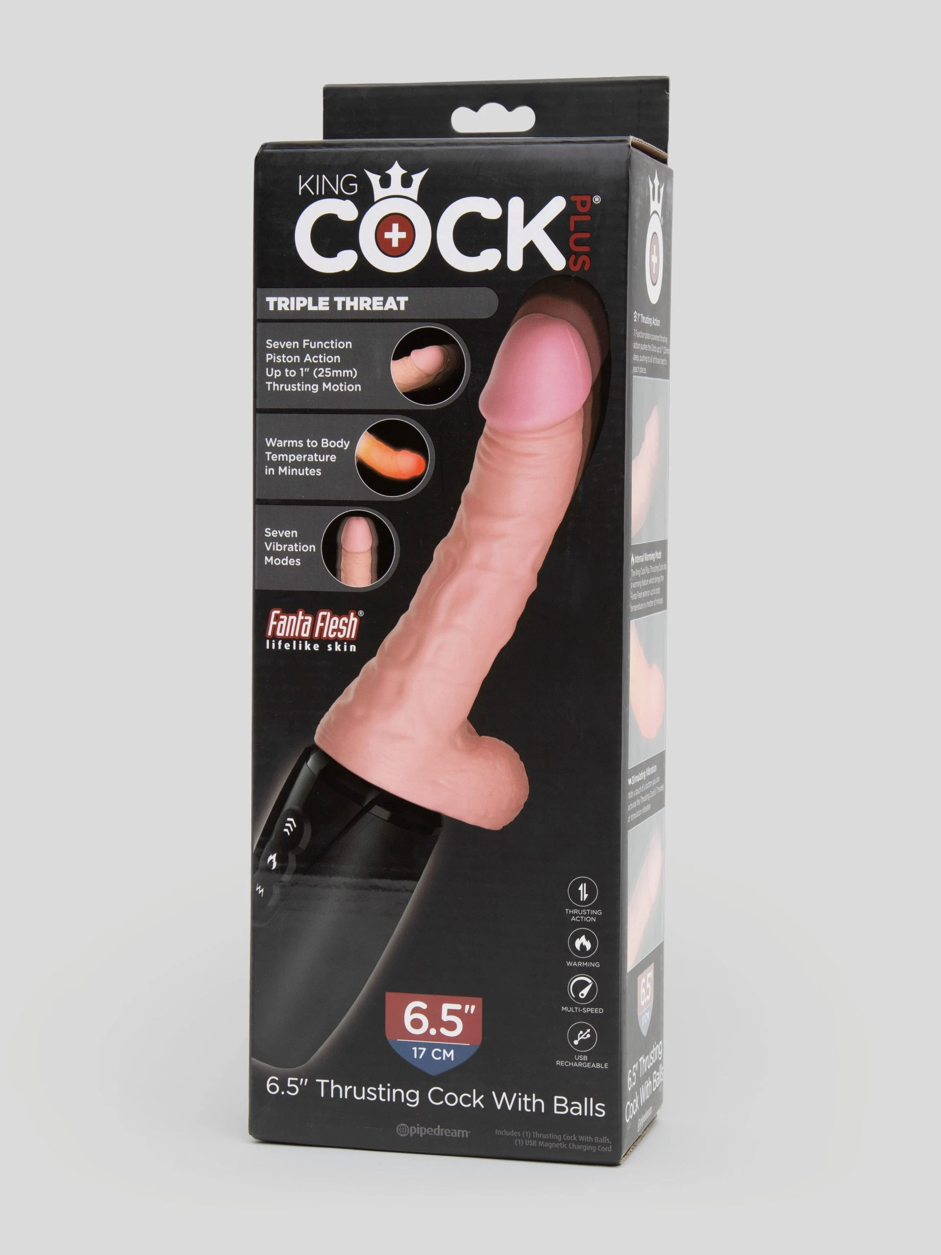 King Cock Ultra Realistic Thrusting Warming Realistic Vibrator 6 Inch 8 King Cock Ultra Realistic Thrusting Warming Realistic Vibrator 6 Inch - Image 6