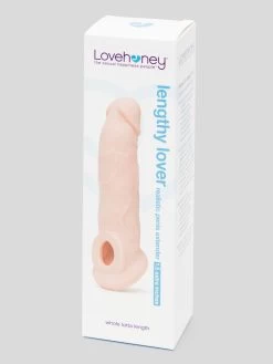 Lovehoney Real-Feel Penis Extender 1.5 Inch With Ball Loop - Flesh Pink -Online Sex toys shop 83879 a46700 flesh pink 006
