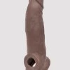 Lovehoney Real-Feel Penis Extender 1.5 Inch With Ball Loop - Flesh Brown -Online Sex toys shop 83880 a46700 flesh brown 000