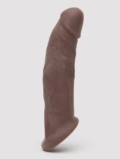 Lovehoney Real-Feel Penis Extender 1.5 Inch With Ball Loop - Flesh Brown -Online Sex toys shop 83880 a46700 flesh brown 001