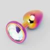 Lovehoney Jeweled Iridescent Metal Small Butt Plug 2.5 Inch -Online Sex toys shop 83945 a46755 rainbow 000