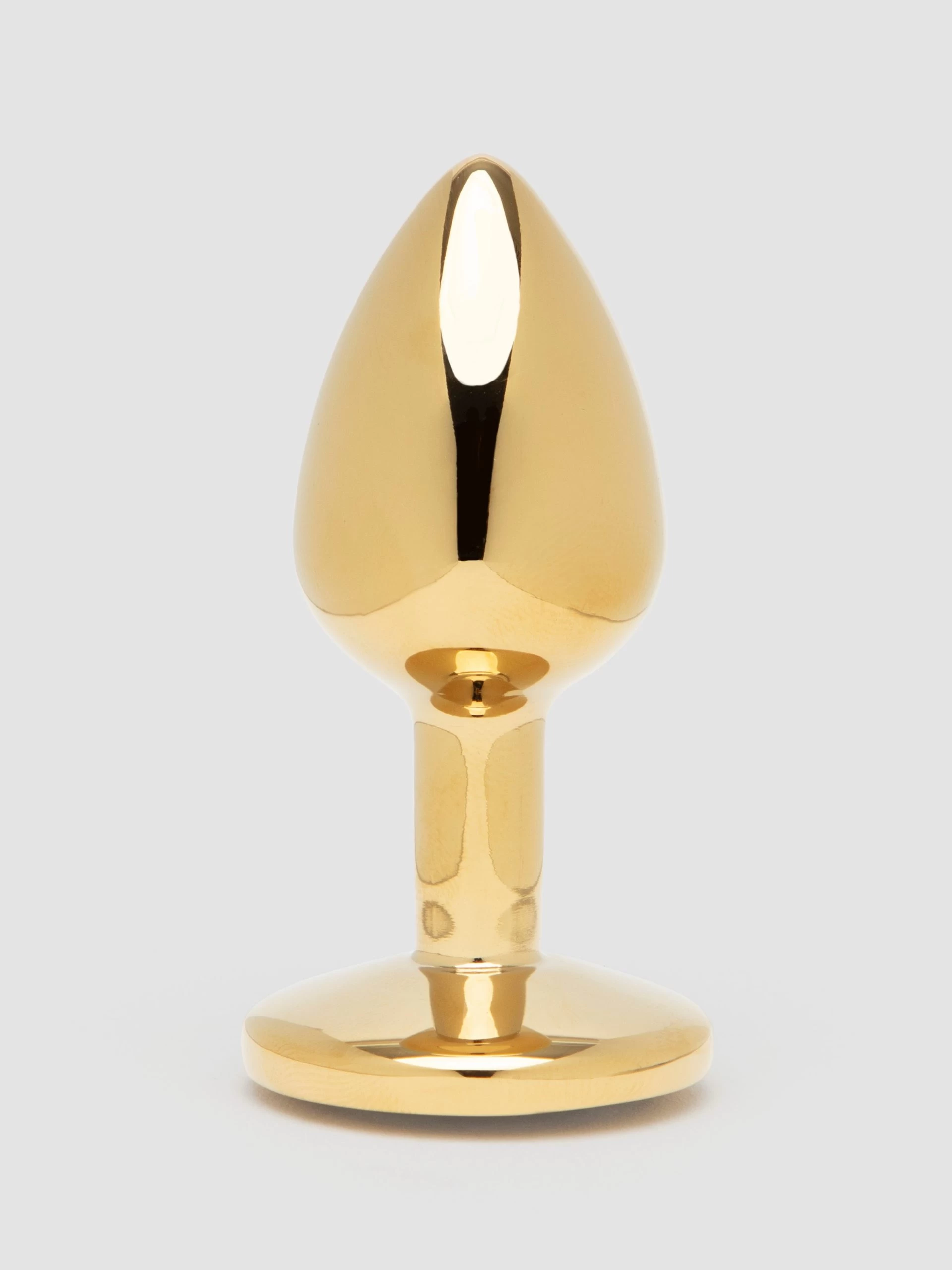Lovehoney Jewelled Gold Metal Small Butt Plug 2.5 Inch 4 Lovehoney Jewelled Gold Metal Small Butt Plug 2.5 Inch - Image 2
