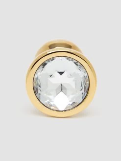 Lovehoney Jewelled Gold Metal Small Butt Plug 2.5 Inch 9 Lovehoney Jewelled Gold Metal Small Butt Plug 2.5 Inch -Online Sex toys shop 83947 a46757 gold 002