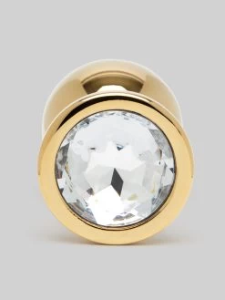 Lovehoney Jeweled Gold Metal Medium Butt Plug 3 Inch -Online Sex toys shop 83948 a46758 gold 002