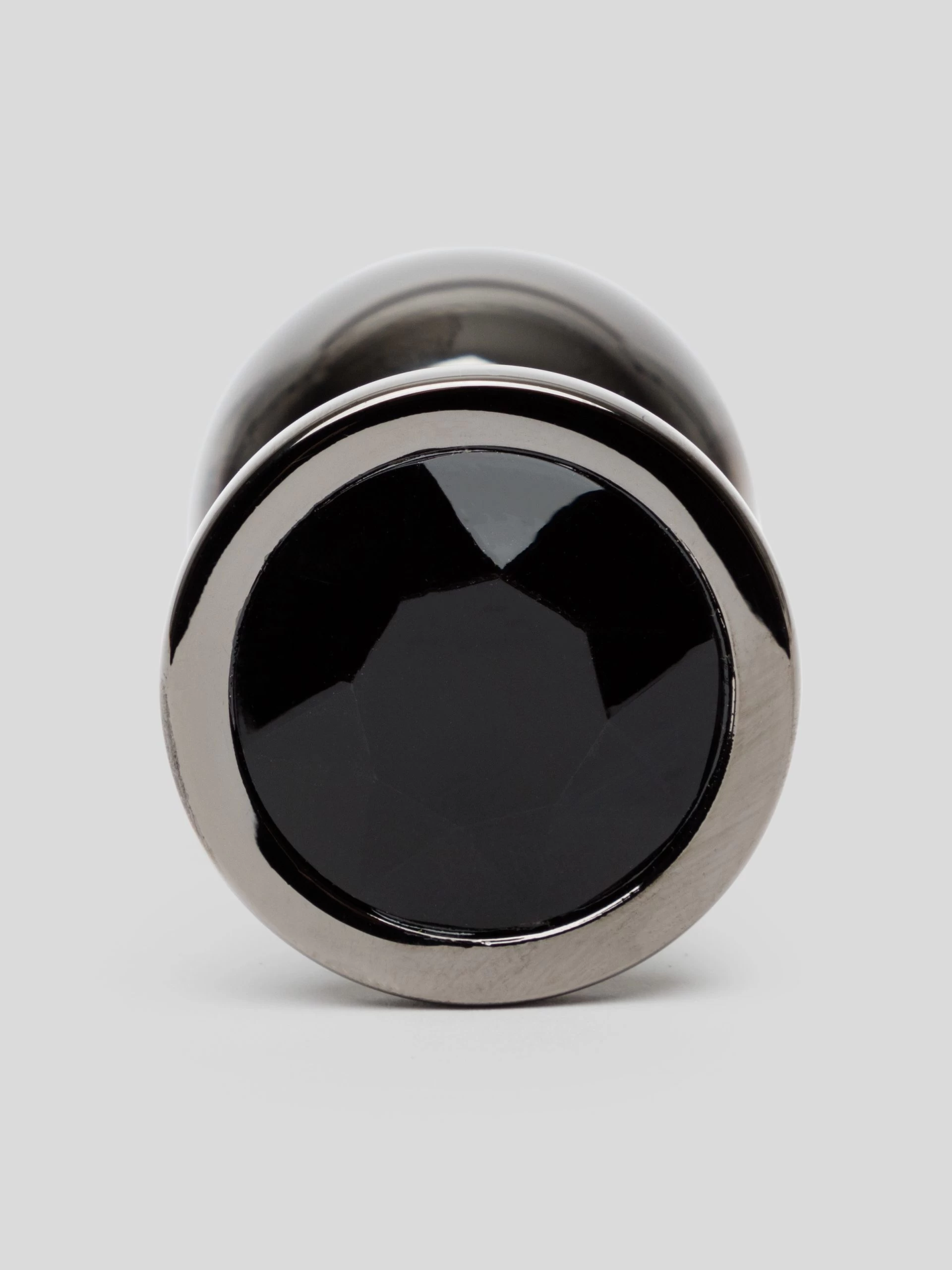 Lovehoney Jeweled Grey Metal Medium Butt Plug 3 Inch 5 Lovehoney Jeweled Grey Metal Medium Butt Plug 3 Inch - Image 3