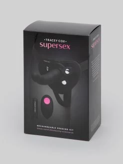 Tracey Cox Supersex Rechargeable Remote Control Strap-On Pegging Kit (3 Piece) -Online Sex toys shop 83952 a46762 black 005