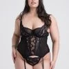 Lovehoney Plus Size Lavish Black Lace Basque Set -Online Sex toys shop 83996 a46788 black x size 000