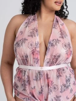 Lovehoney Plus Size Rose Embrace Pink Teddy -Online Sex toys shop 84018 a46798 pink x size 003