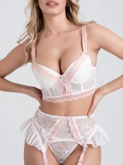 Lovehoney Vintage Bliss Ivory Bra Set (3 Piece) -Online Sex toys shop 84023 a46802 ivory regular 002