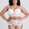 Lovehoney Plus Size Vintage Bliss Ivory Bra Set (3 Piece)