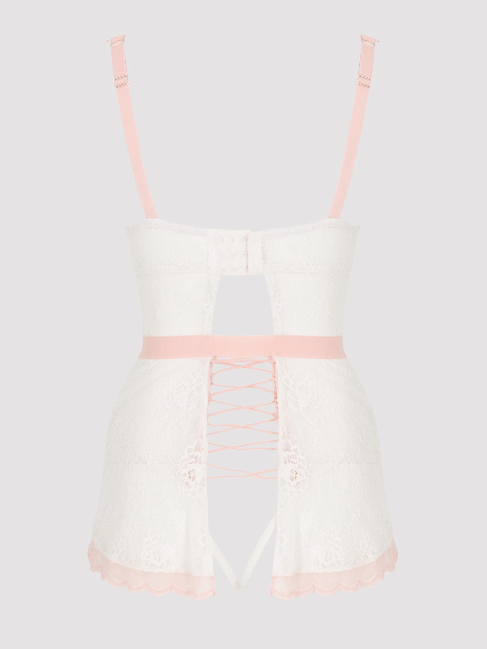 Lovehoney Vintage Bliss Ivory Crotchless Skirted Teddy 4 Lovehoney Vintage Bliss Ivory Crotchless Skirted Teddy - Image 2