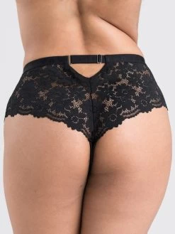 Lovehoney Mindful Black Recycled Lace Shorts -Online Sex toys shop 84116 a46820 black regular 002