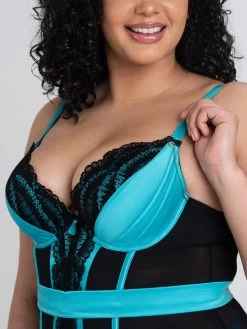 Lovehoney Plus Size Empress Blue Satin And Lace Basque Set 7 Lovehoney Plus Size Empress Blue Satin And Lace Basque Set -Online Sex toys shop 84146 a44479 blue x size 002