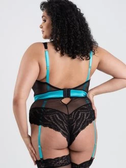 Lovehoney Plus Size Empress Blue Satin And Lace Teddy -Online Sex toys shop 84152 a44500 blue x size 001