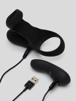 Tracey Cox EDGE Rechargeable Remote Control Penis Sleeve And Clitoral Stimulator -Online Sex toys shop 84155 a46862 black 003