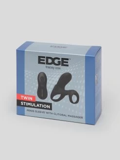 Tracey Cox EDGE Rechargeable Remote Control Penis Sleeve And Clitoral Stimulator -Online Sex toys shop 84155 a46862 black 006