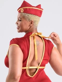 Lovehoney Fantasy Plus Size Frisky Flight Attendant Costume -Online Sex toys shop 84159 a46863 red x size 003