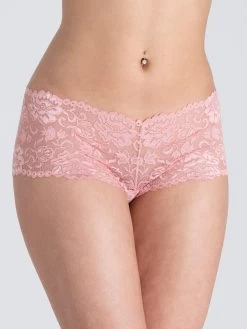Lovehoney Flirty Powder Pink Lace Shorts -Online Sex toys shop 84267 a32337 light pink regular 001