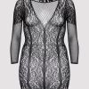 Fifty Shades Of Grey Captivate Plus Size Black Long Sleeve Lace Dress -Online Sex toys shop 84286 a46921 black x size 000