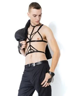 Coquette Darque Elastic Harness -Online Sex toys shop 84354 a46977 black regular 002