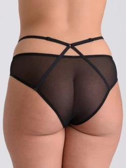 Lovehoney Black Sheer Mesh Brazilian Panties 7 Lovehoney Black Sheer Mesh Brazilian Panties -Online Sex toys shop 84409 a47022 black regular 002