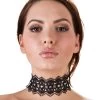 Cottelli Black Lace Rhinestone Choker -Online Sex toys shop 84447 a47051 black regular 000