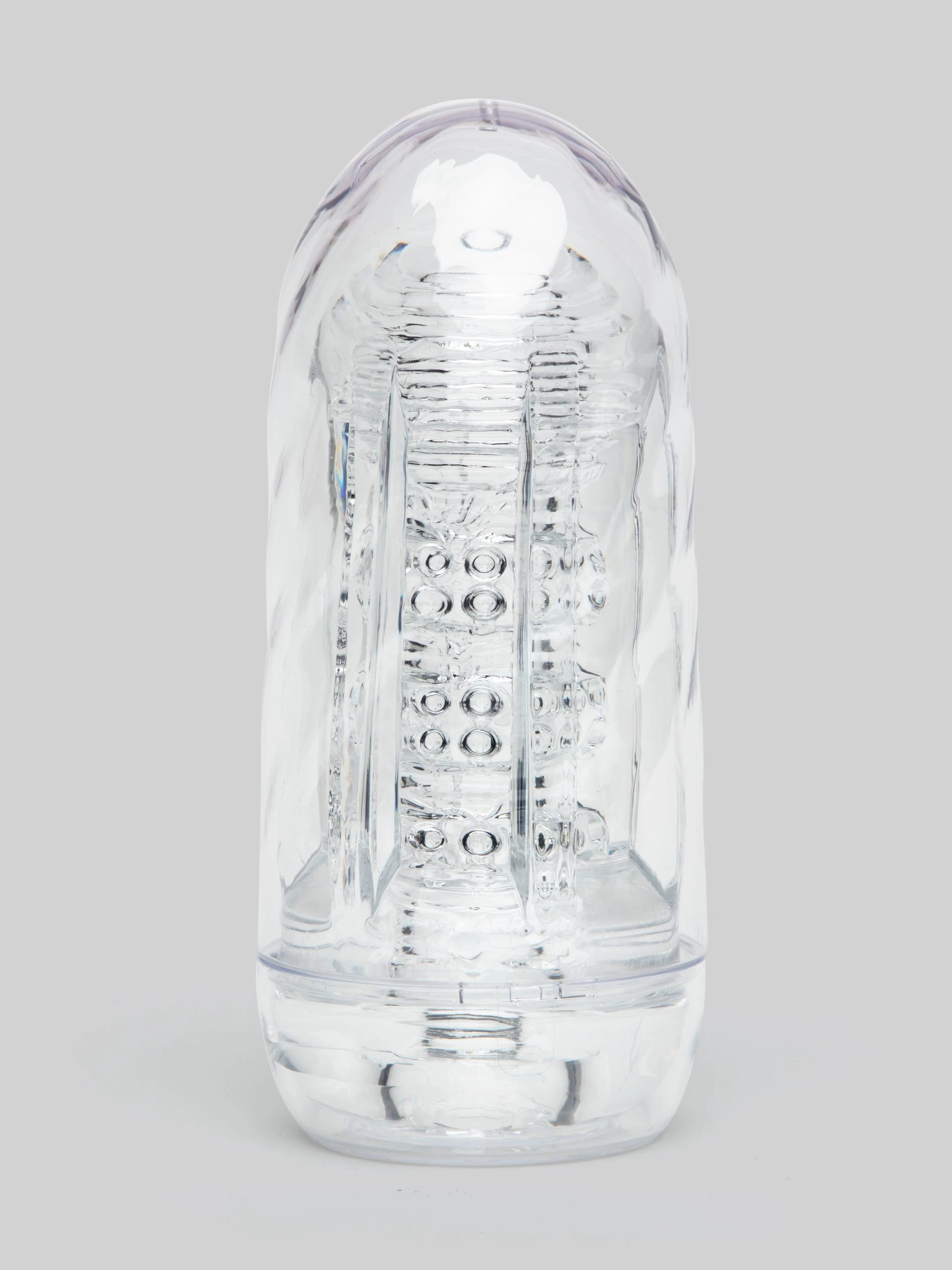 Lovehoney New Sensation Clear Textured Male Masturbator 4 Lovehoney New Sensation Clear Textured Male Masturbator - Image 2