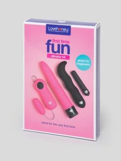 Lovehoney First Time Fun Vibrator Starter Kit (4 Piece) -Online Sex toys shop 84514 a37697 black 005
