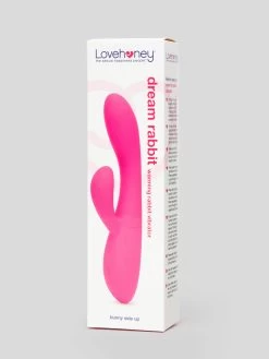 Lovehoney Dream Rabbit Rechargeable Silicone Warming Vibrator -Online Sex toys shop 84566 a47148 pink 004