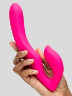 Lovehoney Double Down Rechargeable Remote Control Vibrating Strapless Strap-On 11 Lovehoney Double Down Rechargeable Remote Control Vibrating Strapless Strap-On -Online Sex toys shop 84655 a47196 pink 003