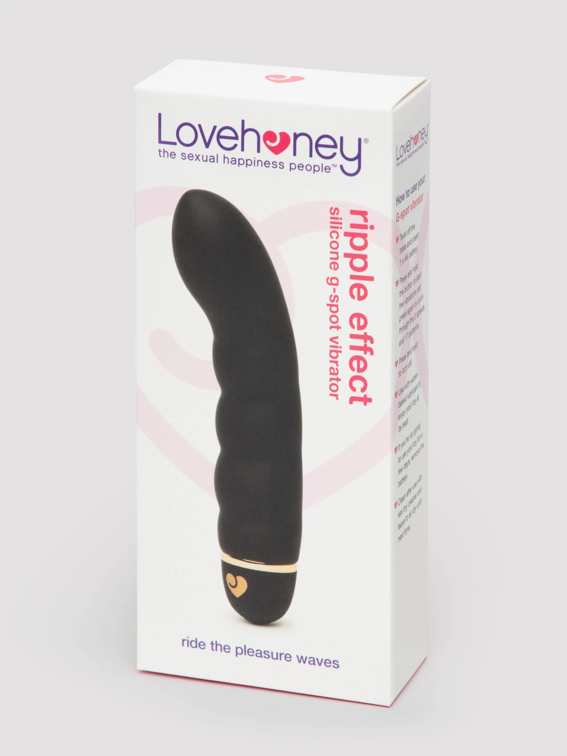 Lovehoney Ripple Effect 20 Function Silicone G-Spot Vibrator 9 Lovehoney Ripple Effect 20 Function Silicone G-Spot Vibrator - Image 7