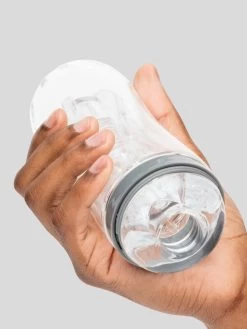 Lovehoney Heads Up Clear Textured Stroker Cup