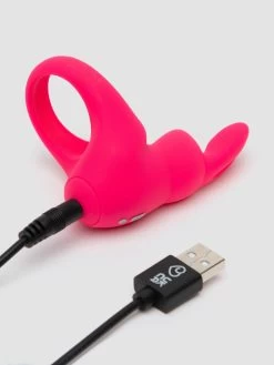 Happy Rabbit Rechargeable Silicone Rabbit Cock Ring Pink -Online Sex toys shop 84680 a45585 pink 002