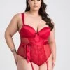 Lovehoney Plus Size Moonlight Desire Red Satin Crotchless Teddy -Online Sex toys shop 84751 a47279 red x size 000