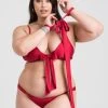 Lovehoney Plus Size Unwrap Me Red Satin Bra Gift Set -Online Sex toys shop 84810 a47306 red x size 000