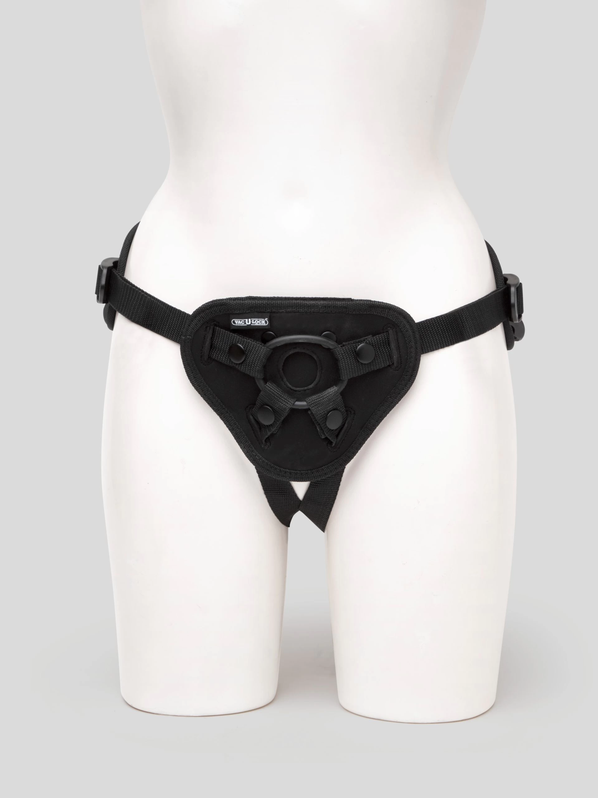 Doc Johnson Vac-U-Lock Vibrating Dual-Density Ultraskyn Harness Set (Flesh Tan) 4 Doc Johnson Vac-U-Lock Vibrating Dual-Density Ultraskyn Harness Set (Flesh Tan) - Image 2