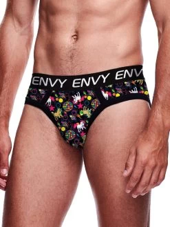 Envy Disco Unicorn Print Briefs